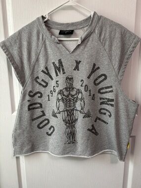 YoungLA 5069 Golds Gym Vintage Cut Off work out shirt.